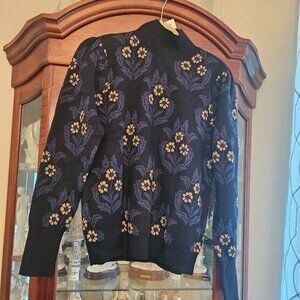 NWT Ann Taylor Floral Sweater